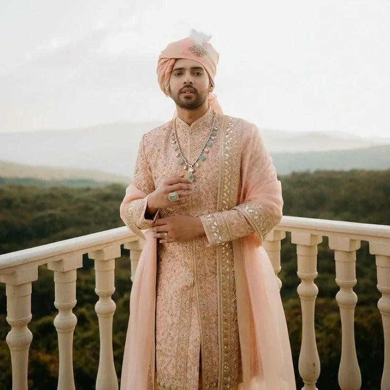 A groom on his wedding day