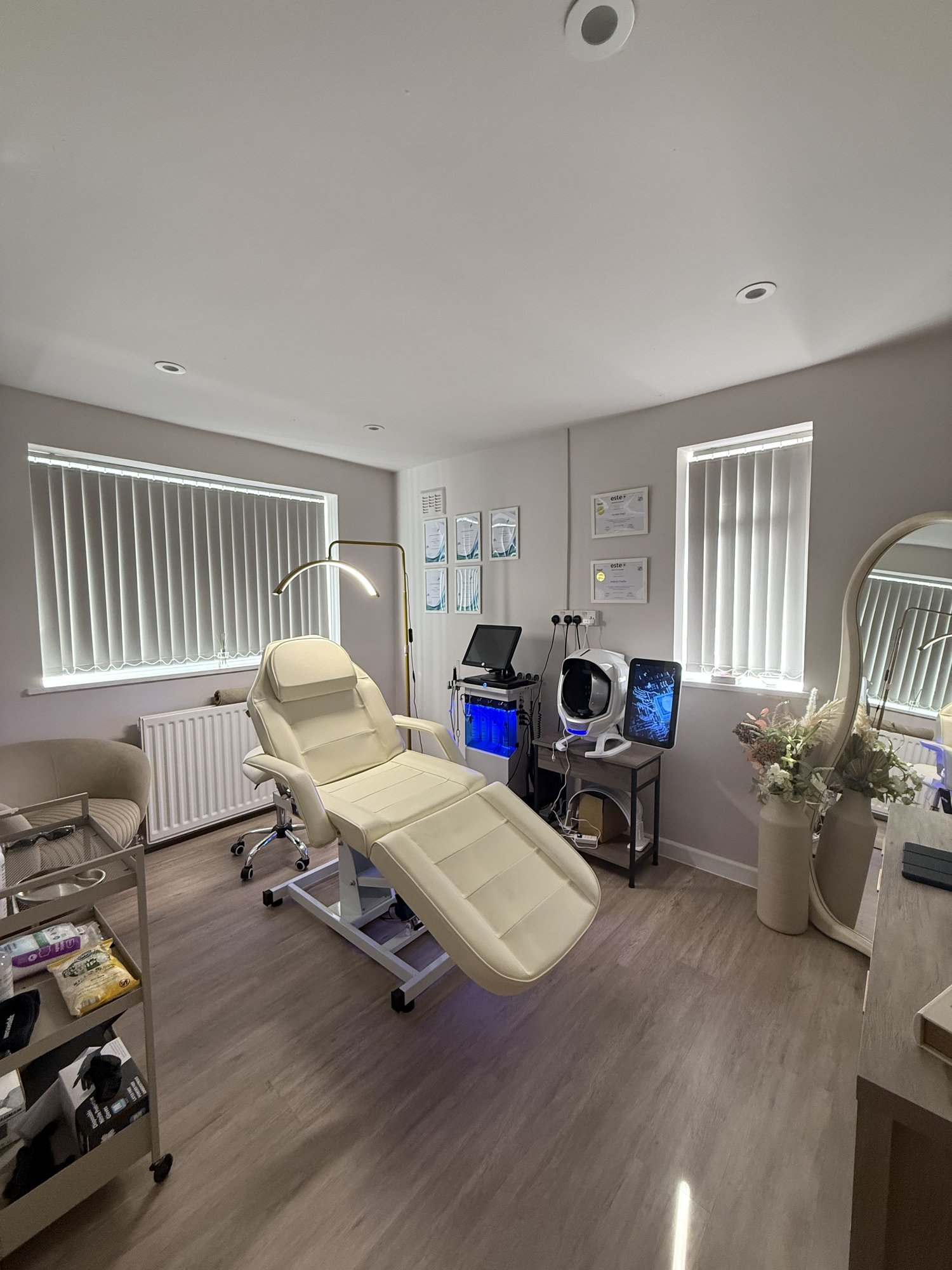 A treatment room at Derma Clinic Group, Great Barr
